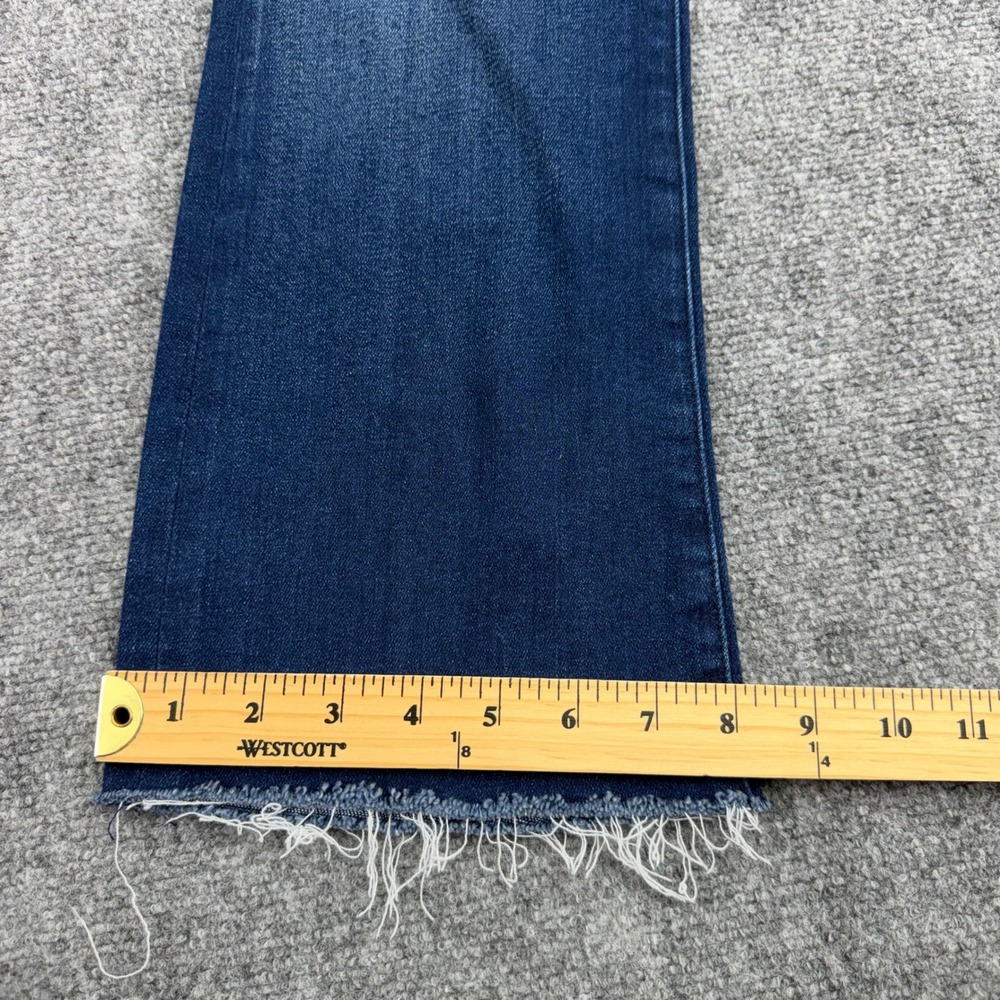 MOTHER Jeans Women's 29 (Fits 28x27) Blue Home Movies The Hustler Ankle Fray USA - Picture 9 of 15